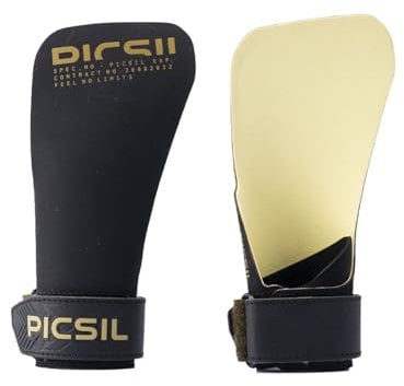 PICSIL Phoenix Calleras Sin Magnesio para Cross Training, Gimnasio, Box, WODs, Halterofilia, Protección Integral de la Mano, Agarres sin Agujeros, Previenen Ampollas y Desgarros, Unisex (G+)