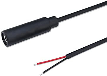 YSJJZRL 25CM 2.5mm mâle/Femelle Prise à 2 Broches Fil Nu extrémité Ouverte TS 2 pôles Mono 2.5mm Prise Jack connecteur Audio câble réparation (25CM,Femme)