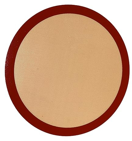 LIFKOME Tapis de cuisson rond en silicone, 30,5 cm, anti-adhésif, pour four, micro-ondes et friteuse à air chaud, réutilisable, pour pizza, biscuits et accessoires de pâtisserie