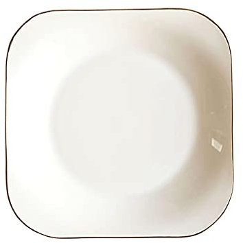 TERPCO Bols À Fruits Phnom Penh Assiette en Céramique Assiette Profonde Nordique Créatif Rouge Net Vaisselle Domestique Assiette À Soupe Porcelaine BL