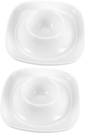 Zerodeko 2pcs Creative Ceramic Egg Cups Egg Holders for Household Kitchen for Breakfast Table Settings and Displaying Boiled