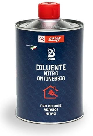 2BM Diluyente Nitro antiniebla línea Easy 500 ml Disolvente industrial para pinturas Nitro y Nitrosintetic | Fondos para carrocería, carpintería, acabados nitro y limpieza equipo botella 0,5 litros