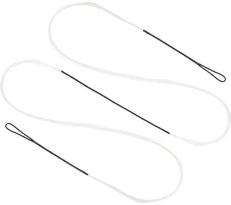 PATIKIL Recurve Bogensehne, Bogenschießen Bogensehnen Ersatz 14 Stränge Langbogen Sehne Bogenschnur für Universelle Recurvebogen Bogensportausrüstung, Weiß AMO 70 (Tatsächlich 66)