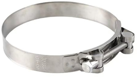 WUPNGS Jubilee Clips Pipe Clamp Stainless Steel Hose Clamps T Exhaust Pipe Clip Sealing Welding Clip Repair Tool Hardware Accessories,(48 51mm)