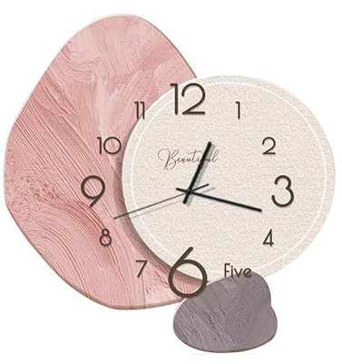 Ergocar Wanduhr, Kreative, Geräuschlose, Moderne, Nordische Aus Kristallinem Porzellan, Batteriebetriebene Dekoration Für Schule, Wohnzimmer, Küche, Büro
