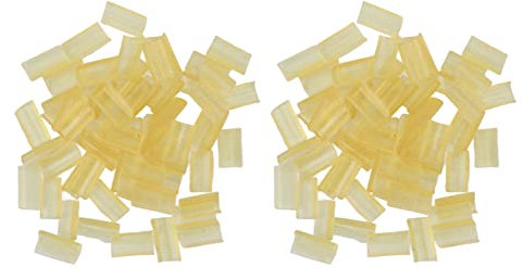 Keratin Glue For Hair Extensions, 2 Bags of Yellow U Tip Hair Extension Beads, Hair Extensions Tool with Strong Adhesion For Thermal Bonding For Salon and Home Use