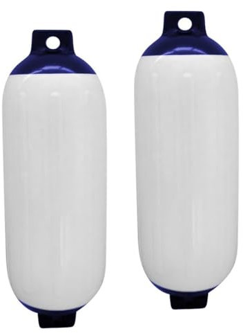 TREPPE - 2 Piezas Guardabarros Inflable para Barcos, Guardabarros PVC para Barcos, Defensa para Barco, Boat Fender, Accesorios para Barcos, 21cm x 68cm