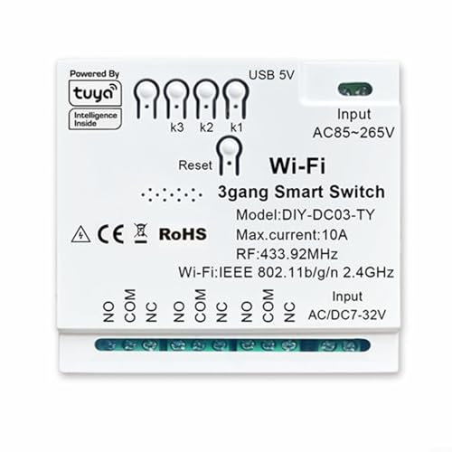 WIFI conectó el módulo del regulador del disyuntor del aparato electrodoméstico con la ayuda del control de voz