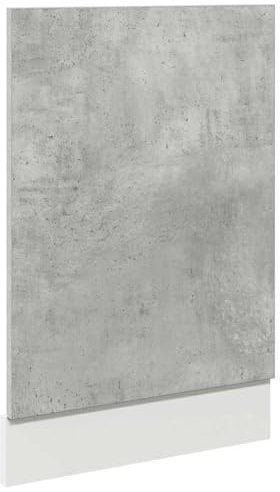 vidaXL Panel lavavajillas “Lyon” Gris Cemento 45x3x67 cm