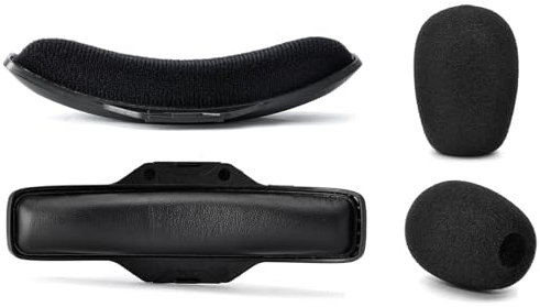 A40 TR Kopfband und Mikrofon-Schaumstoff, defean Ersatzkissen, kompatibel mit Astro-A40-TR-Headset, hochdichte Mikrofon-Windschutz, Windschutz, 2 Stück