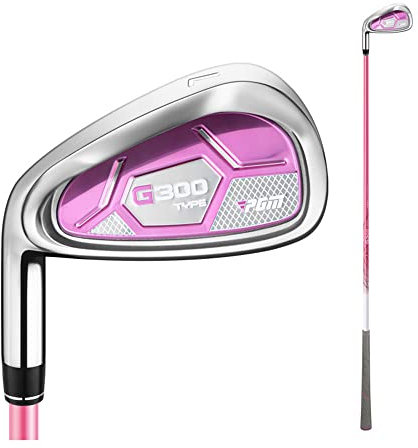Ferro da golf da donna a mano sinistra, testa in acciaio G300# 7 e mazza da golf con albero in carbonio, ferro da golf da donna (# 7,con albero in carbonio)