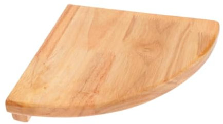 MagiDeal Wood Floating Corner Shelf, End Small Corner NightStand Plant Shelf for Flower Pots, Small Space, Plants, Books, 20cm