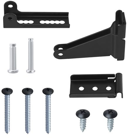 Storm Door Closer Bracket, Screen Door Closer Replacement Part for Storm Door,Reinforced Repair Jamb Bracket Fits for Andersen,Pella Door Repair Kit(Set of 1 Black