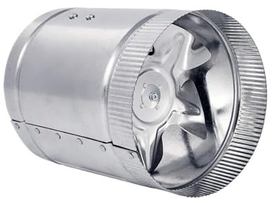 STRAFBRG 4''6'' Silenzioso Condotto in Linea Estrattore for Cappa da Cucina Uscita di Ventilazione di Scarico 100cfm 240cfm,Alte Prestazioni(4 inch)