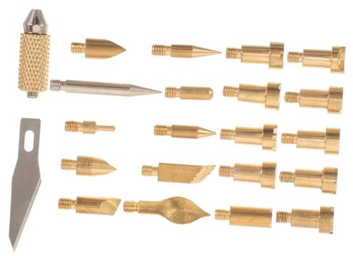 FIXOSHEE 22stücke Teiliges Holzbrandmalerei Nibs Ersatzspitzen Für Pyrographie-werkzeuge Vielseitig Einsetzbar Für Kreative Holzarbeiten Langlebig Und Präzise Für Profis Und Anfänger