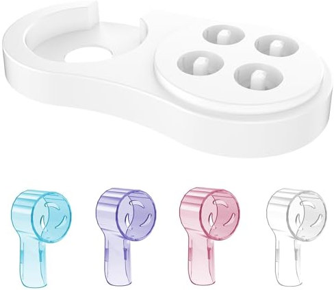 Bürstenkopfabdeckungen & Zahnbürstenhalter für Oral B & iO Serie, Mehrfarbig und weiß