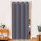 BTTO Rideau de Porte Occultant Thermique Isolant, Lot de 1 Anti Bruit Rideau Separation de Piece avec Oeillets, Décoration de Porte Fenêtre Intérieurs pour Salon Chambre, Gris, 86 x 203cm