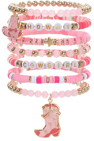 CENCERY 7-teiliges Western Armband Set für Damen, verstellbare, Schmuck als Geschenk für Teenager Mädchen