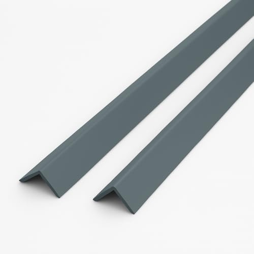 Anthracite Grey 1 Metre UPVC Plastic Rigid Angles 50 x 50mm Corner Cover Trims 90 Degrees