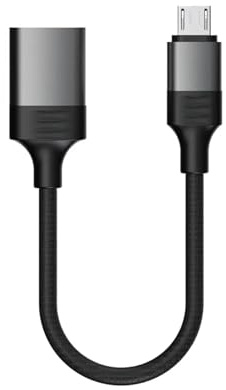 NOVOTECK Adaptador USB 3.0 a Micro USB OTG, Cable Convertidor de Carga y Transferencia Rápida de Datos, Compatible con Samsung Galaxy, Huawei, Xiaomi, Tablet Android, Cámara, Disco Duro, Impresora