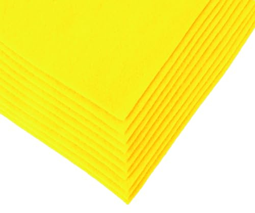 maDDma Bastelfilz Bögen 10er-Pack Flex Filz DIN A4, Stärke 1,5-2mm, Filzplatte, 50 Farben