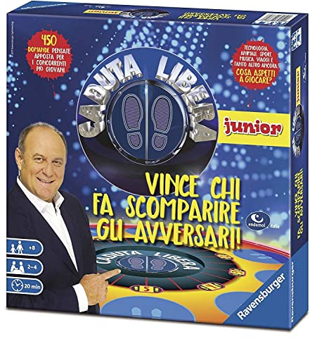 Ravensburger - Chute Libre Junior, Tischspiel für die ganze Familie, 2-4 Spieler, Geschenkidee für Kinder ab 8 Jahren, Ausgabe in Italienisch
