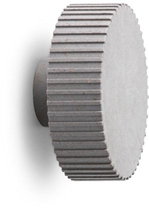 Normann Copenhagen Chip Wandhalterung, Holzfaser, Polypropylen, grau, Höhe: 4 cm, Durchmesser: 8,1 cm