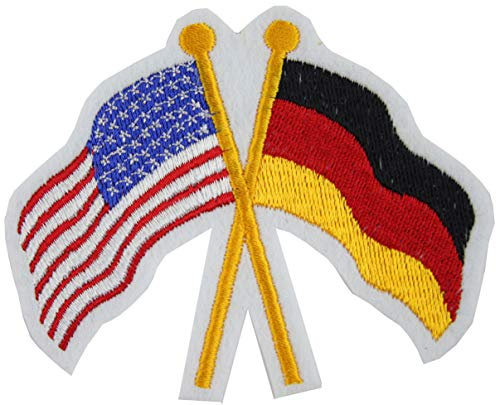 Yantec Patch USA/Deutschland Flaggenaufnäher