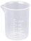 Fliyeong 50ml Measuring Cup Plastic Liquid Graduated Beakers for Lab Tested or Kitchen 1 PCS Transparent