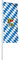 Vispronet® Bundesländerfahne 120x300 cm ✓ in Deutschland produziert ✓ versch. Materialien ✓ Hochformat (Multiflag®, Bayern -Raute mit Wappen)
