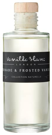 Vanilla Blanc Recharge bouchon en liège naturel pour brûleurs à huile et pot-pourris, recharge pour diffuseurs d'huiles essentielles 100 ml (Grenade et vanille givrée)