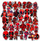 Qemsele Adesivi Bambini, 100 Pezzi Supereroe Stickers Vinili Decals Adesivo Bagaglio per Computer Portatile, Automobili, motociclette, Bicicletta, Skateboard, Bagagli, autoadesivi paraurti (Deadpool)