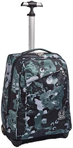 TROLLEY INVICTA CAMO SHADE, 2 in 1, Schulranzen mit Rollen, Rucksack mit Trolleyfunktion für Kinder, ab 1. Klasse, für Schule, Reisen, Mädchen&Jungen, grün