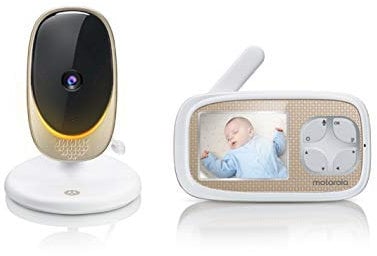 Motorola Nursery Comfort 40 Babyphone mit Video-Anschluss, 2,8 Zoll Display, Infrarot-Nachtsicht, bidirektionale Kommunikation