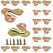 Adiyer 20pcs Zinc Yellow Keyhole Hangers Mirror Picture Frame Hangers Mug Key Coat Hanging Rack Wooden Board Wall Mount Single Keyhole Hanging Plate