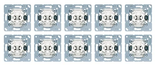 Jung Wippschalter Set Universal Aus-Wechsel: 10x Wippschalter Aus-Wechsel 506U