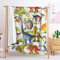 Highdi Wohndecke Flauschige Kuscheldecke Zweiseitige Fleece Decke mit 3D Tierdruck, Weiche Warm Fleecedecke als Sofaüberwurf, Tagesdecke, Wohnzimmerdecke (Dinosaurier,90x120cm)