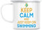Fabulous Enamel Metal Mug 284ml Keep Calm and Keep on Swimming Sea England Diving