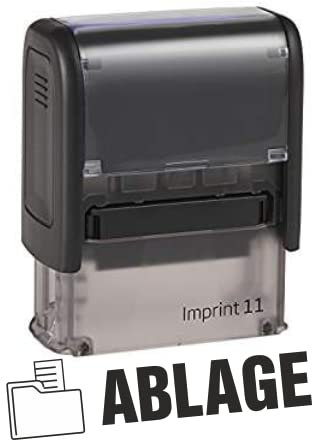 Selbstfärber Imprint 2/Lagertext – Ablage - von Kaufhaus2010 – Office Stempel zur Kennzeichnung von Dokumenten 46 mm lang