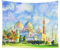 EHOMERY Wandteppich Asiatisch Wanddecke Schlafzimmer Bunt Ramadan Wandteppich Quadratisch Wanddecke Bunt Wandbehang Deko Wandschmuck Groß Schlafzimmer Wohnzimmer Wanddekoration 130X150Cm
