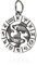 NKlaus Kettenanhänger Sternzeichen Fisch 925 Silber Horoskop 25mm Zodiak Anhänger 11105