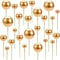 Mini Topper de Gâteau Ballon,40 PCS Décoration de Gâteau en Boule Décorations de Cupcake en Or Rond Décoration de Gâteau Boule de Mousse Gâteau pour Mariages Fêtes Anniversaire