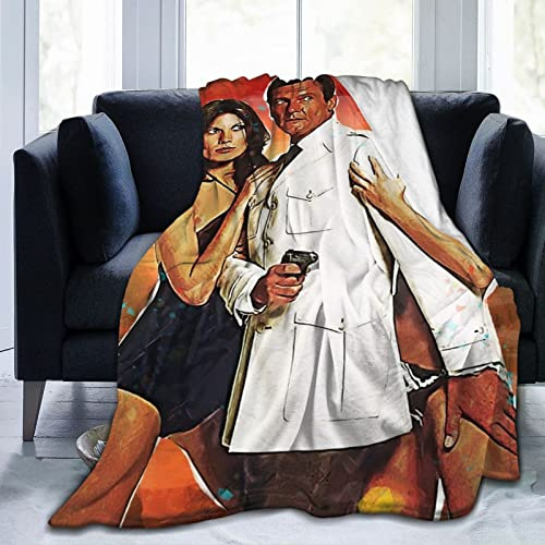 YINGD James Role Bond Mehrzweckdecke, superweich, flauschig, warm, gemütlich, plüschig, dick, für Kinderbett, Sofa, Stuhl, Wohnzimmer, Geschenke, Reisen, Strand, Dekoration