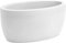 TECNOKIT NICOLI VASO OVALE ELEGANTE ATHENA CM 50 IN RESINA, PER INTERNO ED ESTERNO (BIANCO)