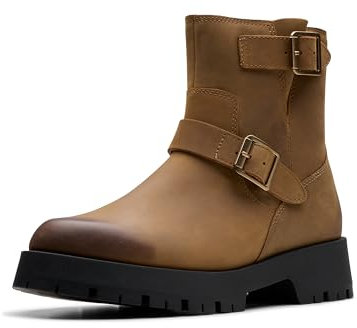 Clarks Ledwick Haley, Stivali alla Moda Donna, Sabbia Scura oleosa, 39 EU