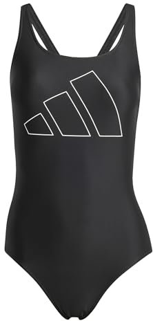 adidas Female Big Bars X Back Badeanzug 36, Schwarz/Weiß, schwarz/weiß, 40