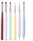 Set de 6 Pinceaux à Ongles pour Nail Art, Brosses de Nail Art, Pinceau pour le Gel de Construction, Pinceaux de Pointillés pour l'extension des Ongles, Pinceaux Multifonctionnels pour DIY Nail