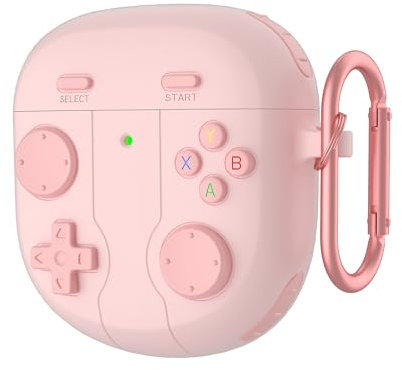 MIGOTODA Silicone Case with Hanging Loop for Bose QuietComfort Earbuds II, in-Ear Headphones - Model US-BSQCII-N1 (Pink)