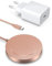 Mag-Safe Ladegerät Wireless Charger für iPhone: Magnet Ladestation Induktive kabellos Ladepad Kompatibel mit iPhone 16 15 14 13 12 und Air-Pods 3 2 Pro mit 20W Schnelles Adapter(Rosa Gold)