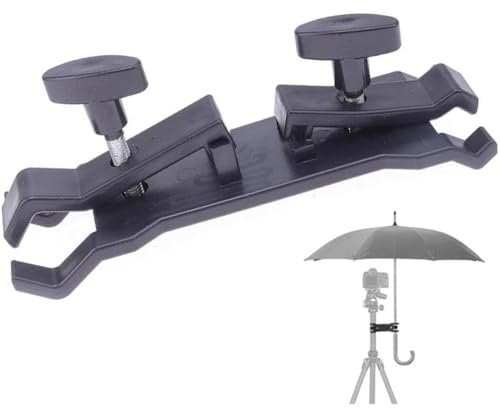 Fituenly Umbrella Clamp for Tripod Tripod Umbrella Holder Tripod Umbrella Clip Lighting Umbrella Clamp Outdoor Camera Tripod Umbrella Holder Clip Bracket Stand Clamp Photography Accessory